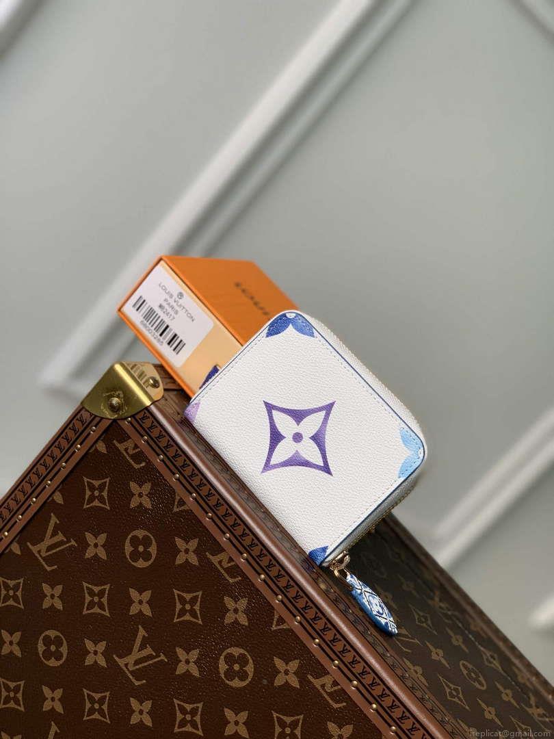 LV M82417 Louis Vuitton Zippy Coin Purse Blue