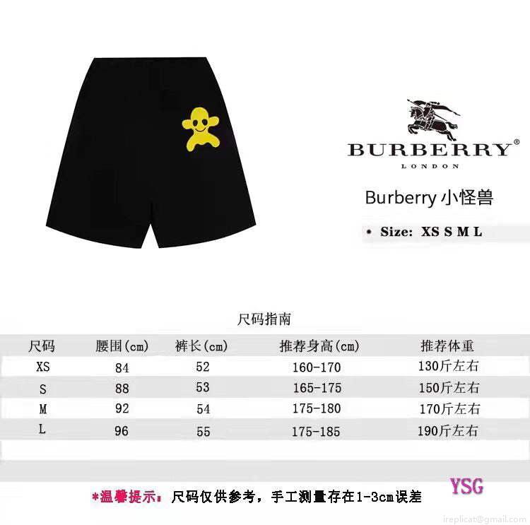Burberry Women Men Shorts Burberry Designer Clothing B33356