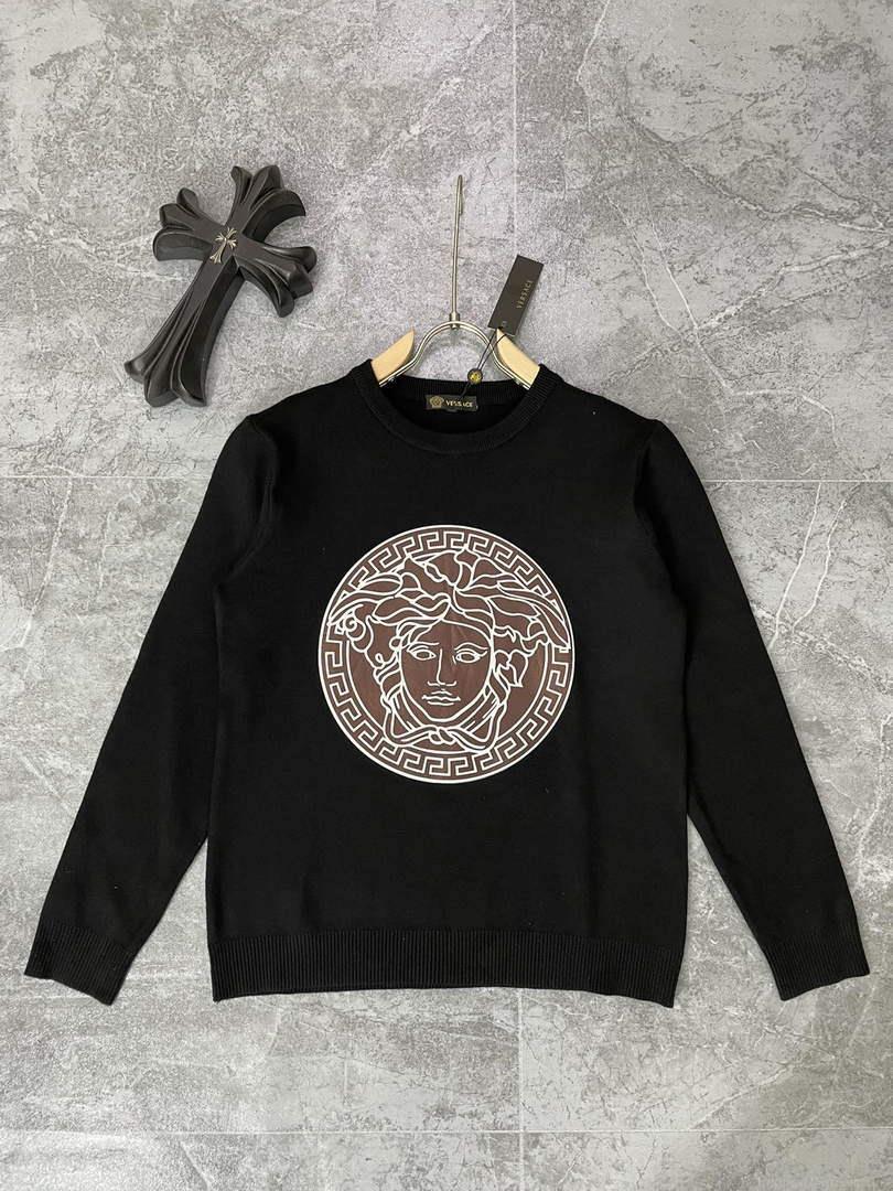 Versace 1007981 Men’s Clothing Medusa Logo Sweater V77573