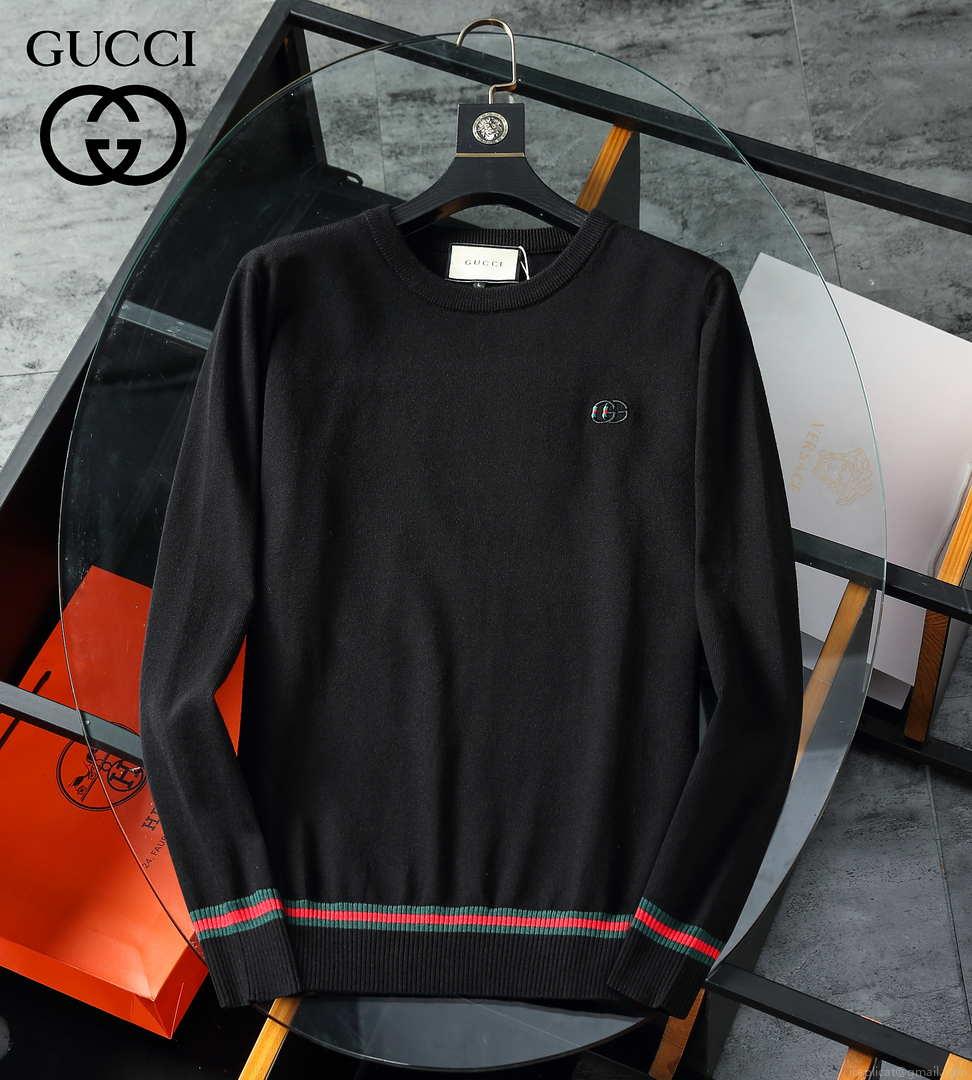 Gucci Men’s Sweaters 576810 Designer Wool sweater with GG G383182