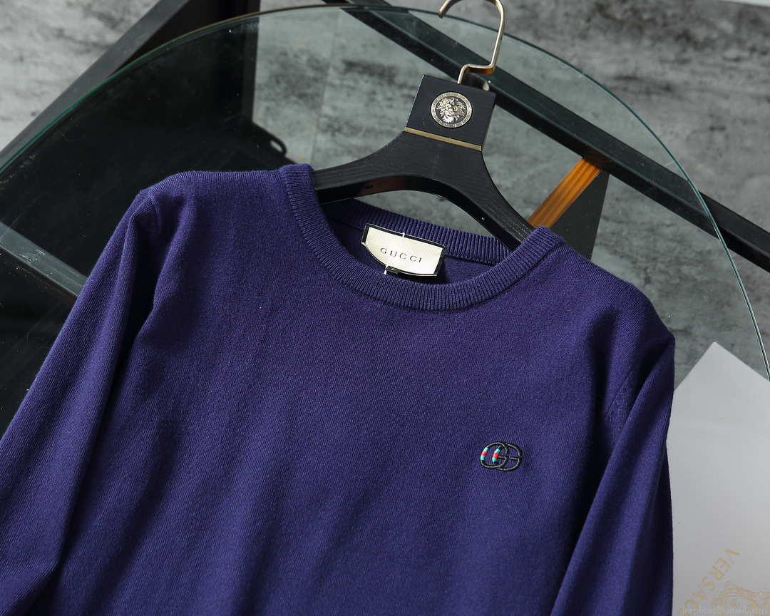 Gucci Men’s Sweaters 576810 Designer Wool sweater with GG G383182