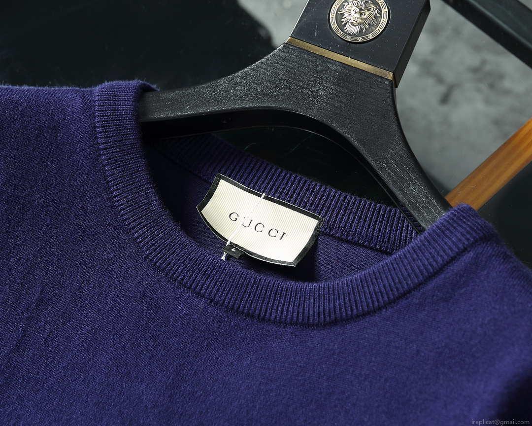 Gucci Men’s Sweaters 576810 Designer Wool sweater with GG G383182