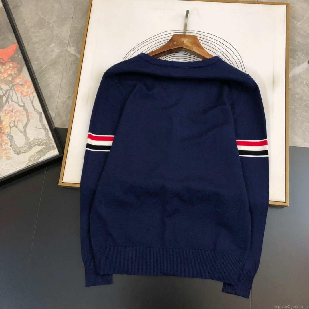 Moncler Men’s H10919C00021 Designer Logo Wool Blend Cardigans Sweater M70013