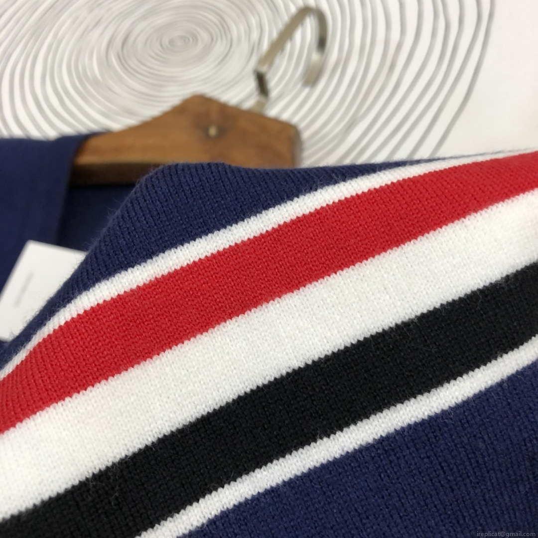 Moncler Men’s H10919C00021 Designer Logo Wool Blend Cardigans Sweater M70013