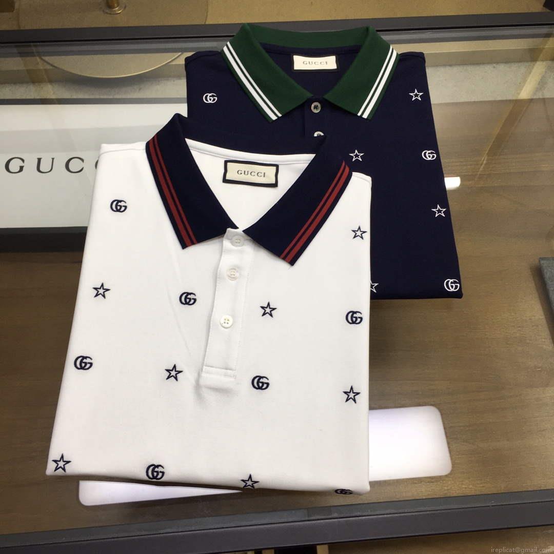 Gucci 737667 Men‘s Cotton piquet polo shirt G66748