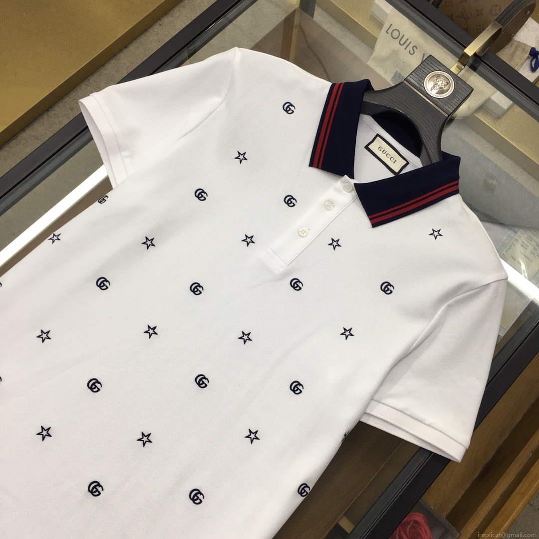 Gucci 737667 Men‘s Cotton piquet polo shirt G66748