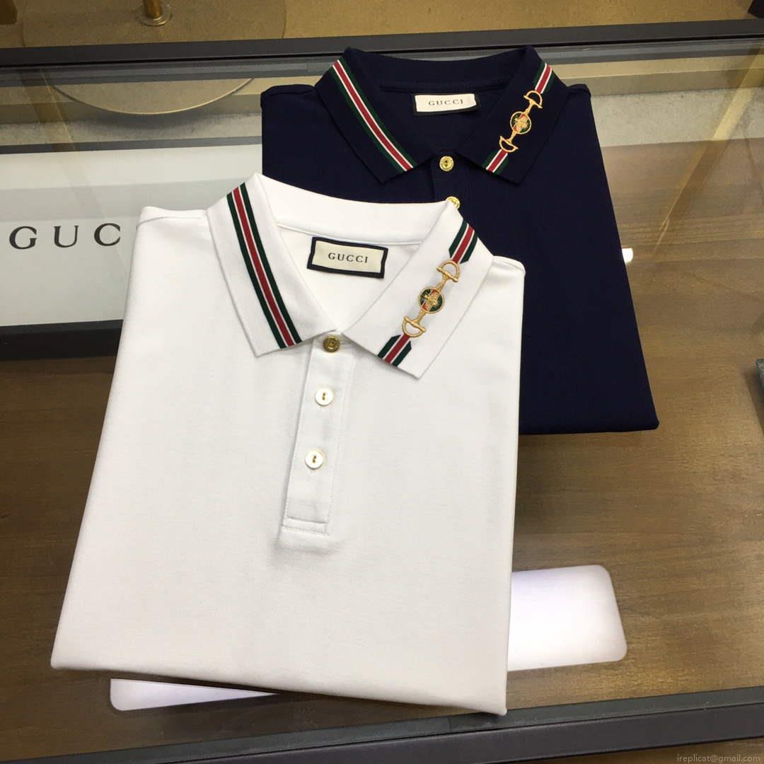 Gucci 737667 Men‘s Cotton piquet polo shirt G66750