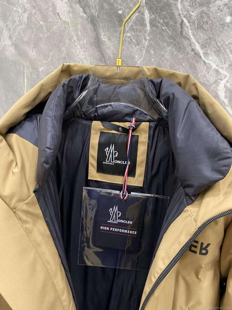 Moncler H20971A Fellberg Short Down Jacket Khaki M68732