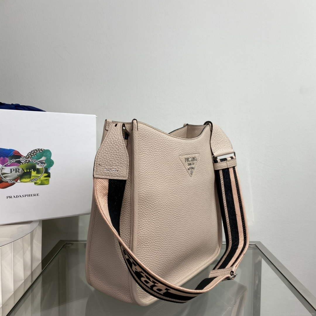 Prada Leather hobo bag 1BC073 In Pink