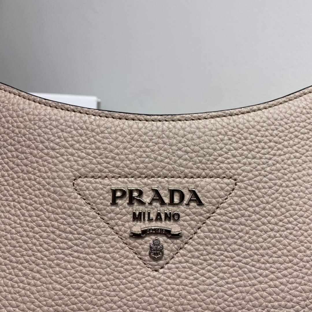 Prada Leather hobo bag 1BC073 In Pink