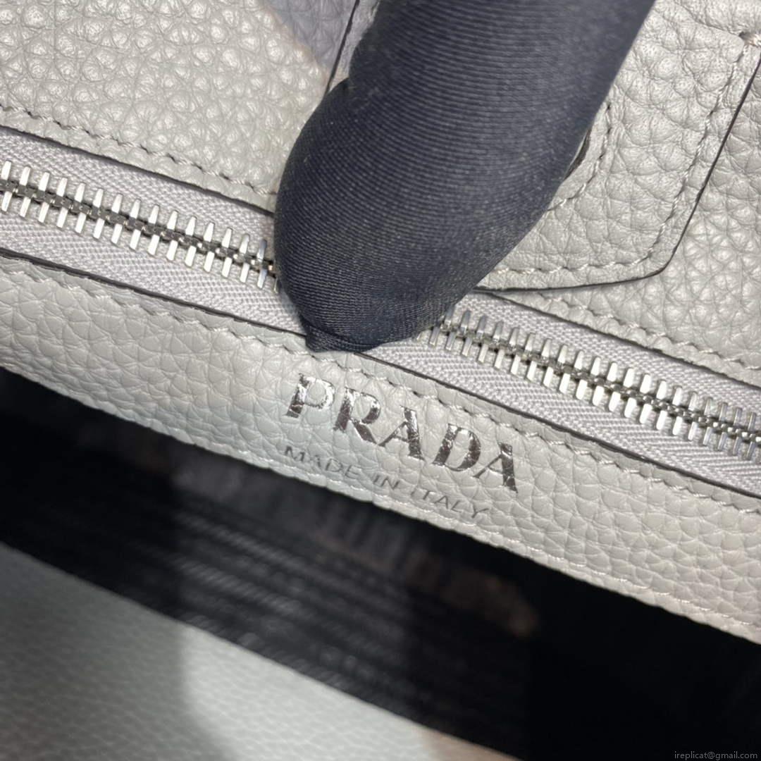 Prada Leather hobo bag 1BC073 Gray