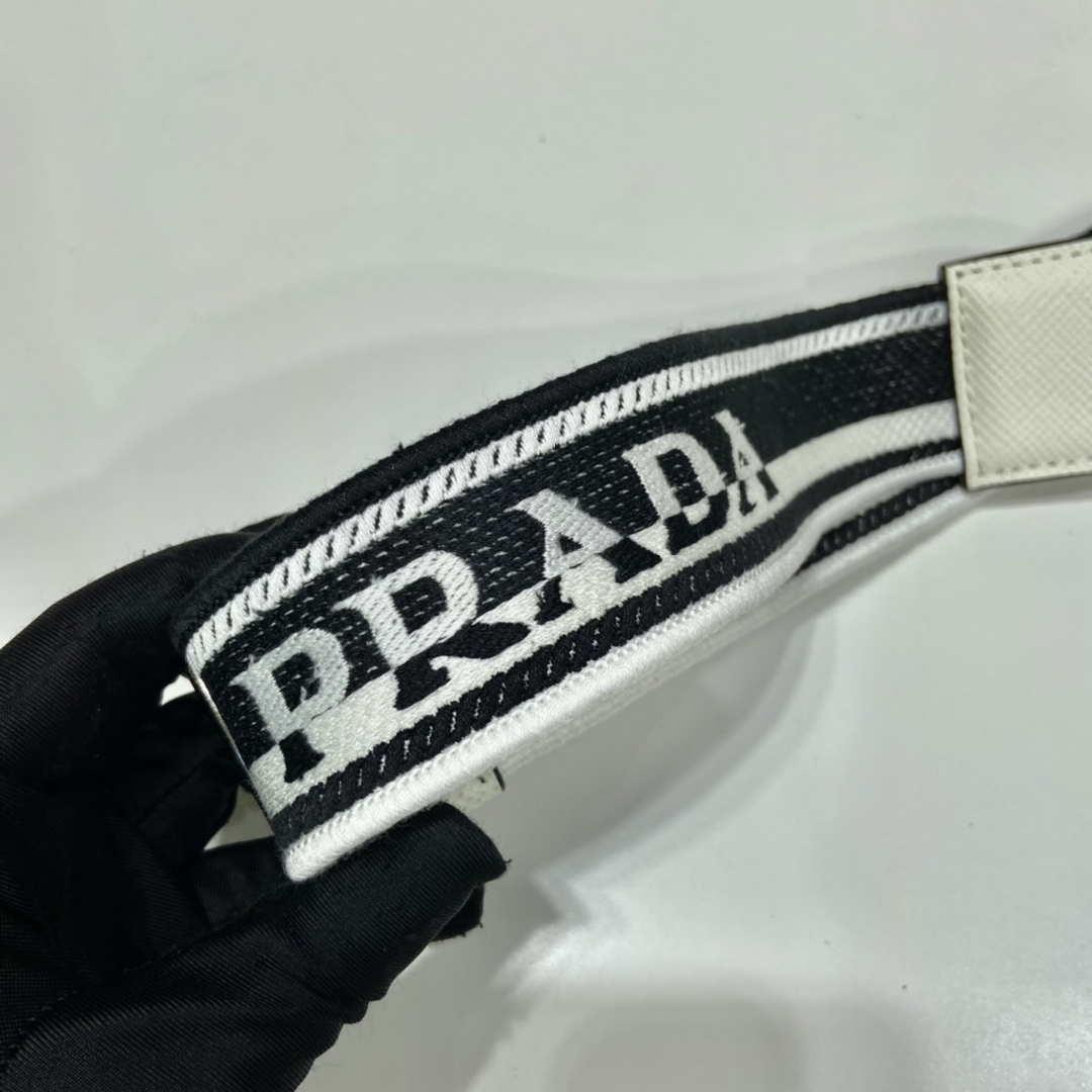 Prada 2VH154 Saffiano leather shoulder bag White