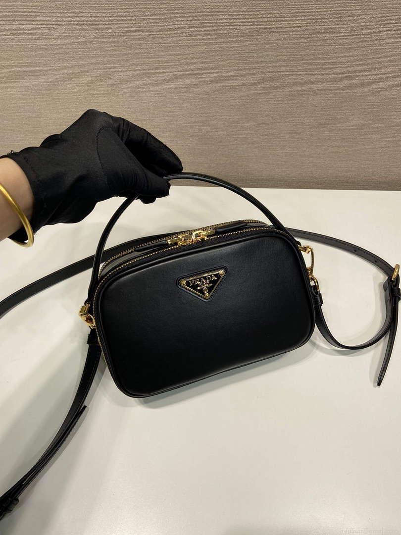 Prada 1BH203 Prada Odette Leather Mini-Bag Black