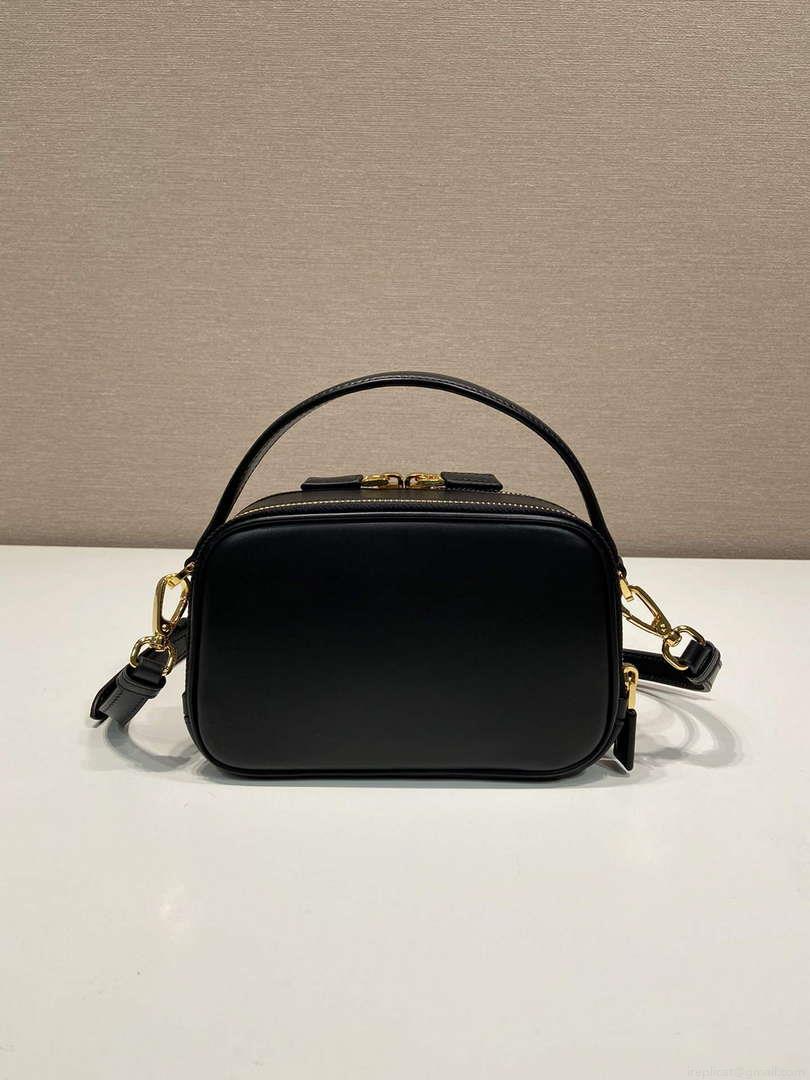 Prada 1BH203 Prada Odette Leather Mini-Bag Black