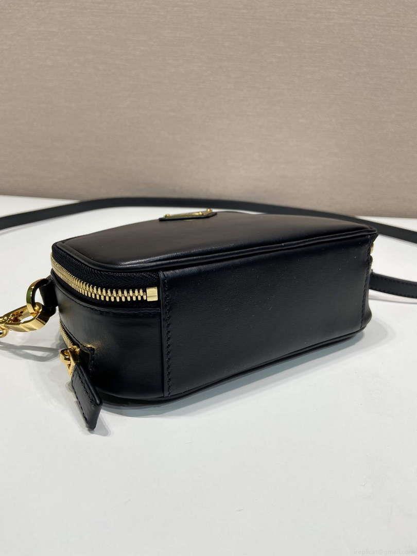 Prada 1BH203 Prada Odette Leather Mini-Bag Black