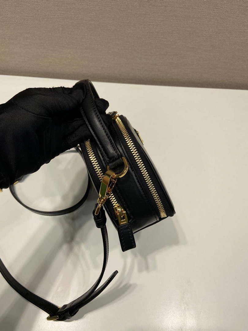 Prada 1BH203 Prada Odette Leather Mini-Bag Black