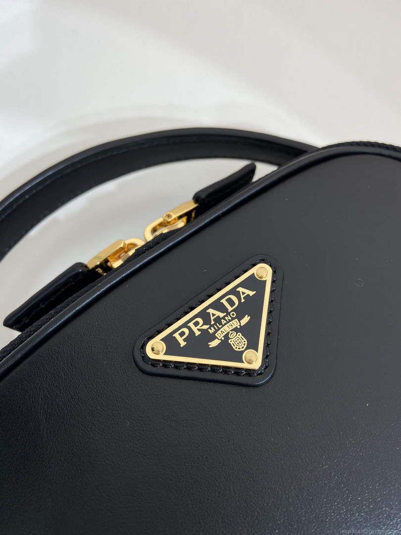 Prada 1BH203 Prada Odette Leather Mini-Bag Black