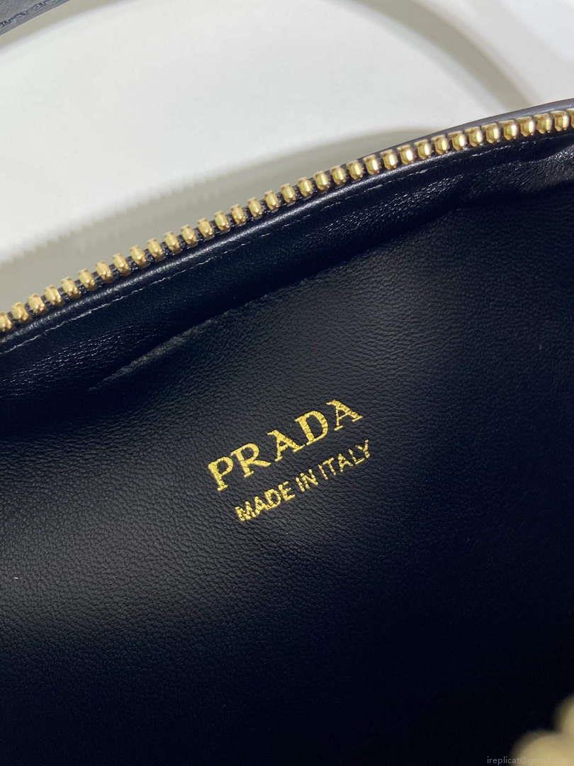 Prada 1BH203 Prada Odette Leather Mini-Bag Black