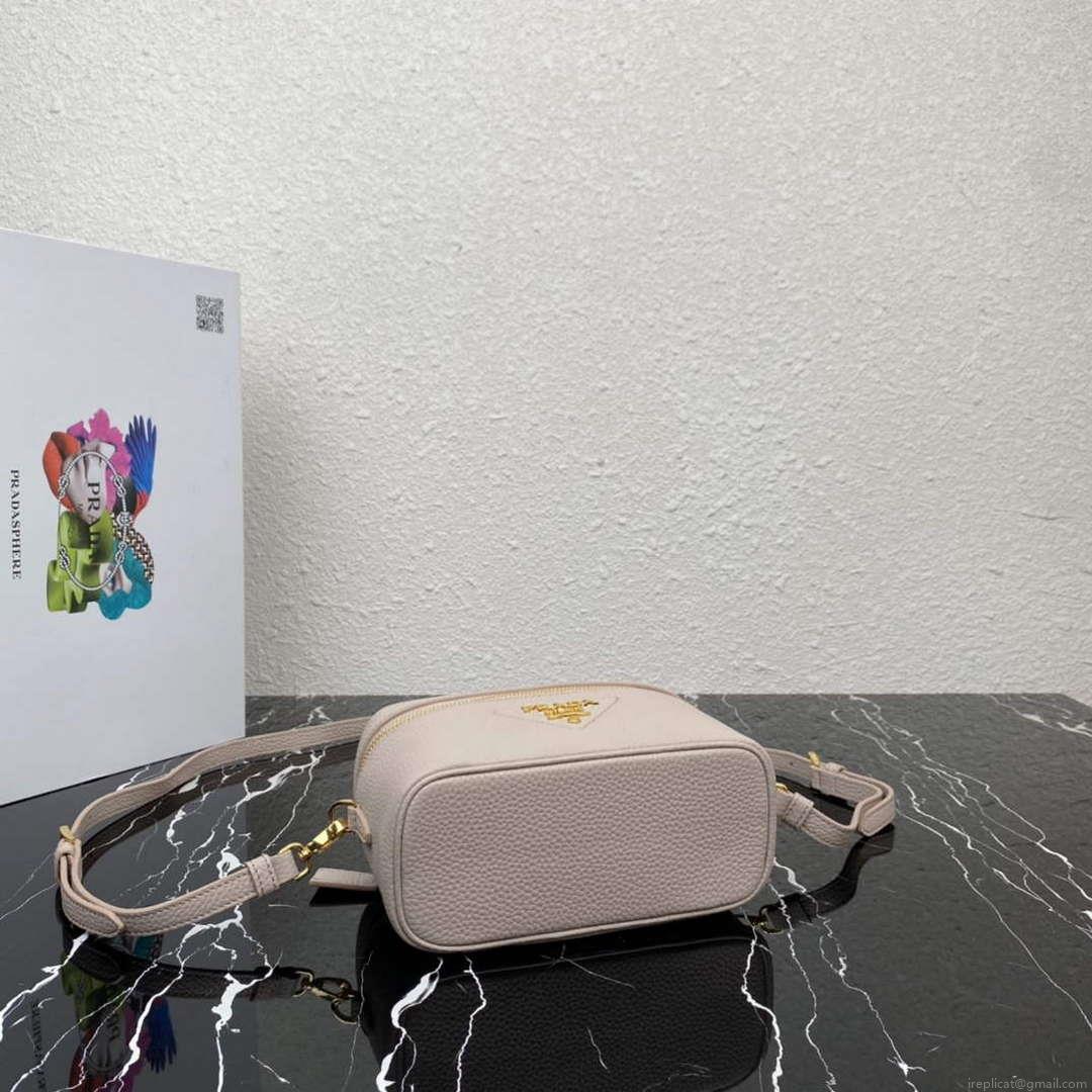 Prada 1BH202 Leather Mini Bag Water Lily