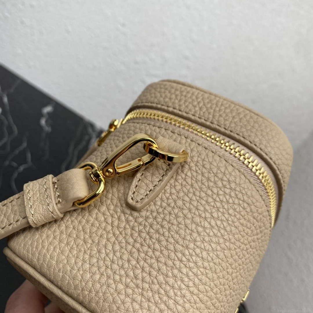 Prada 1BH202 Leather Mini Bag Tan