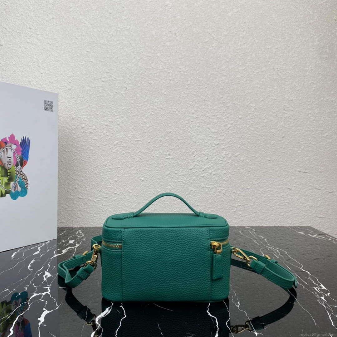 Prada 1BH202 Leather Mini Bag Green