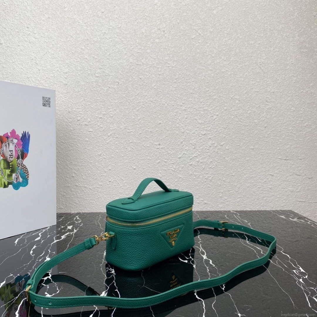 Prada 1BH202 Leather Mini Bag Green