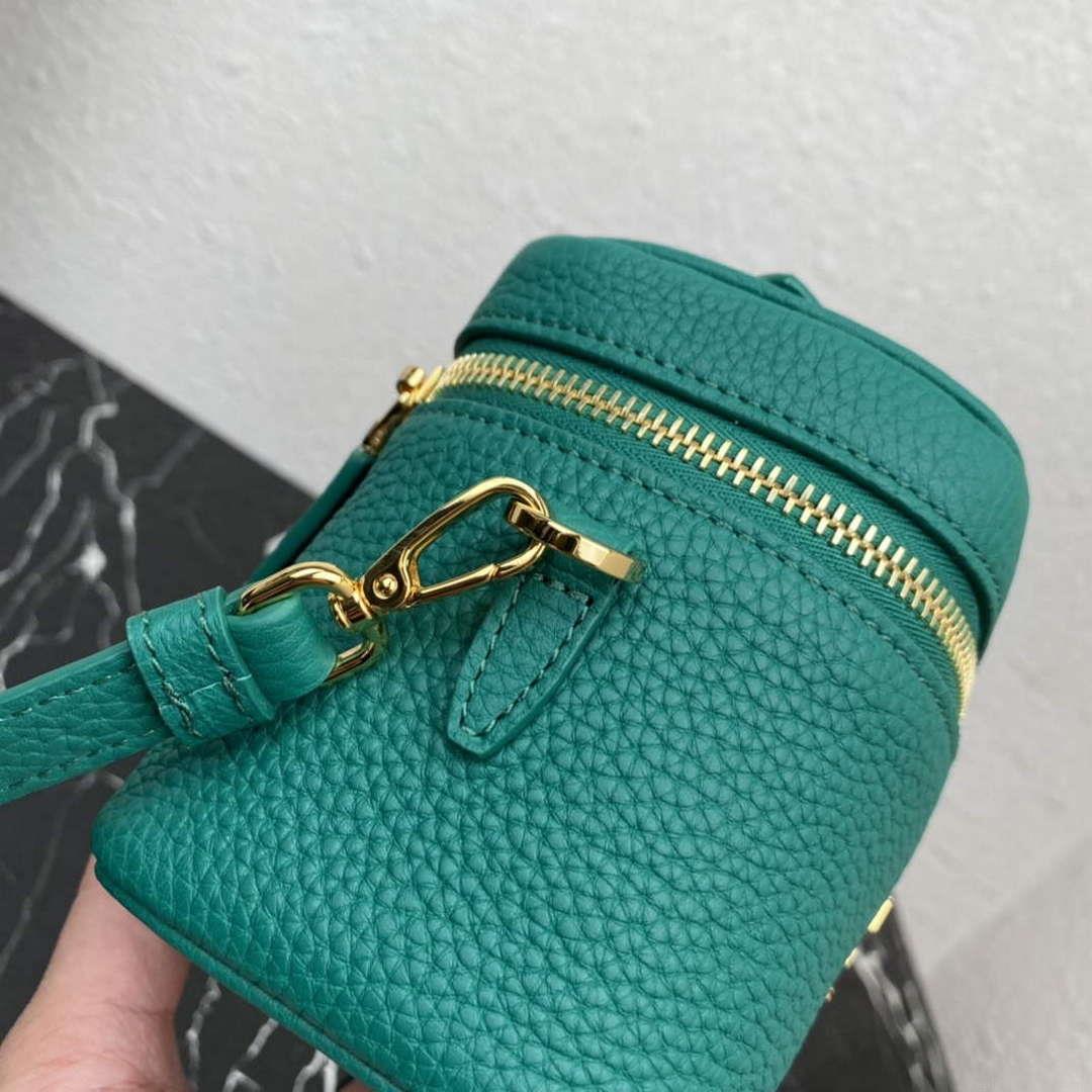 Prada 1BH202 Leather Mini Bag Green