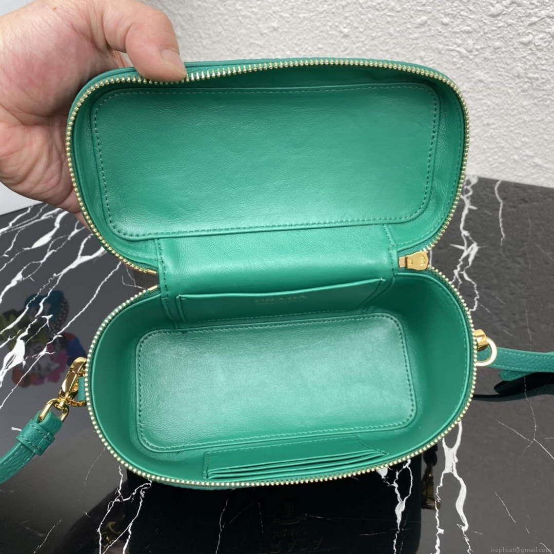 Prada 1BH202 Leather Mini Bag Green