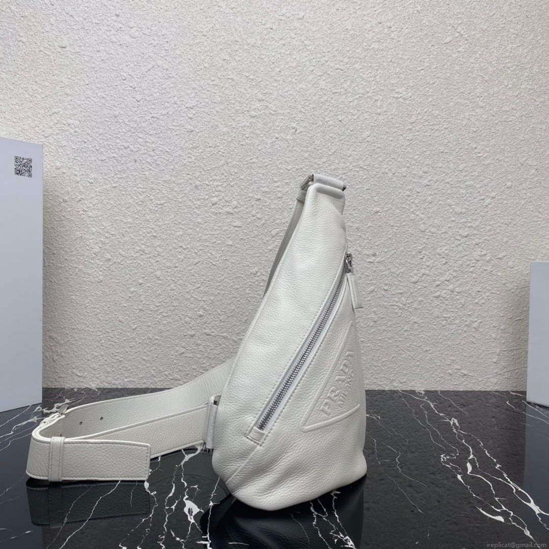 Prada 2VZ098 Prada Cross Leather Bag White