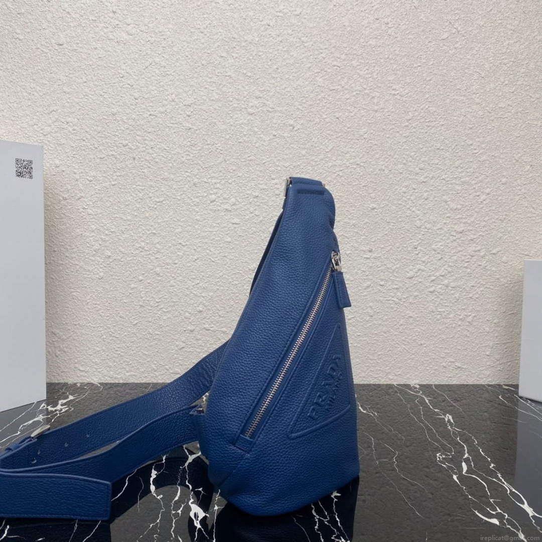 Prada 2VZ098 Prada Cross Leather Bag Blue