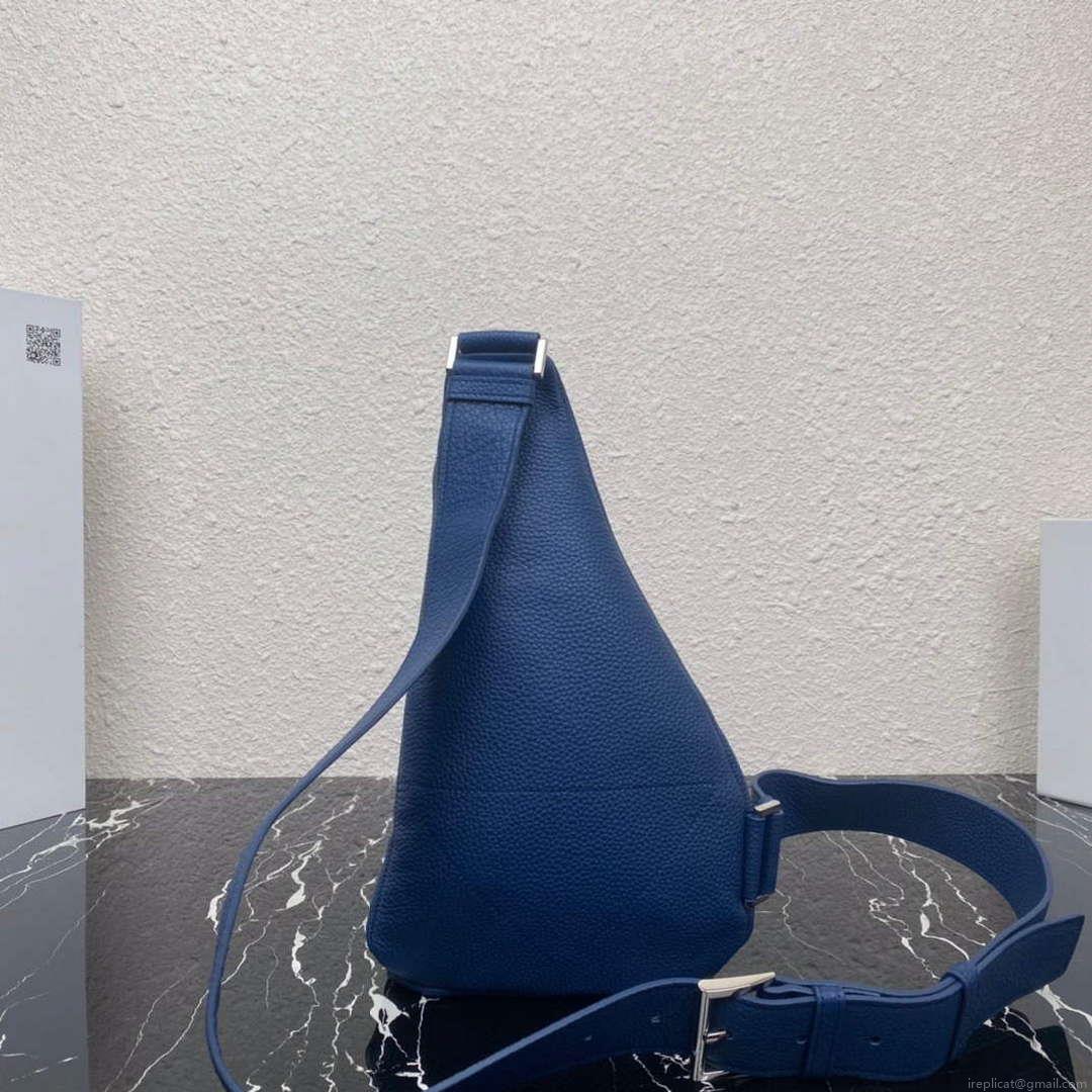 Prada 2VZ098 Prada Cross Leather Bag Blue