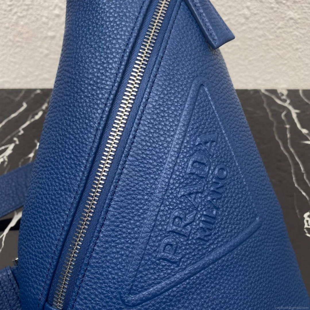Prada 2VZ098 Prada Cross Leather Bag Blue