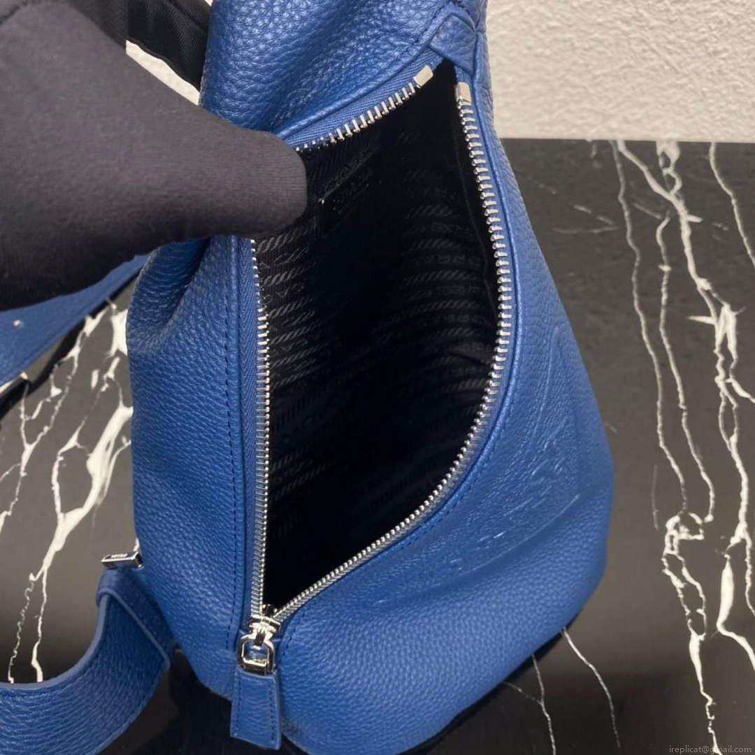 Prada 2VZ098 Prada Cross Leather Bag Blue