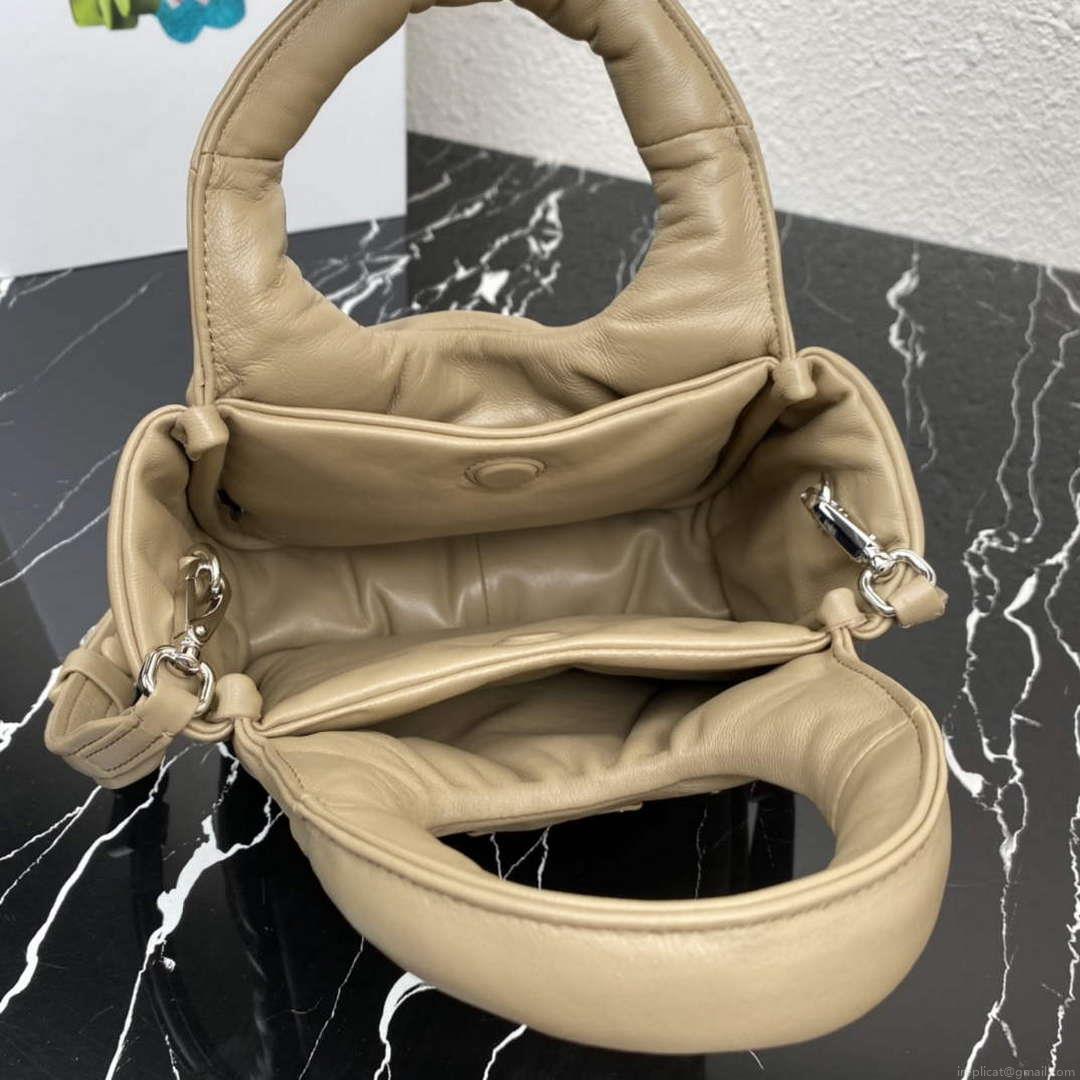 Prada 1BA359 Small Padded Prada Soft Nappa Leather Bag Tan