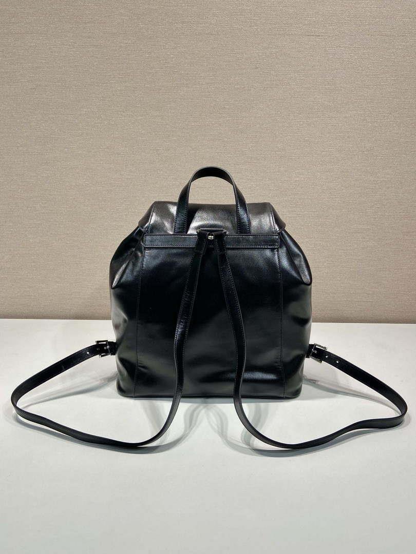 Prada 1BZ811 Leather Backpack Bag in Black