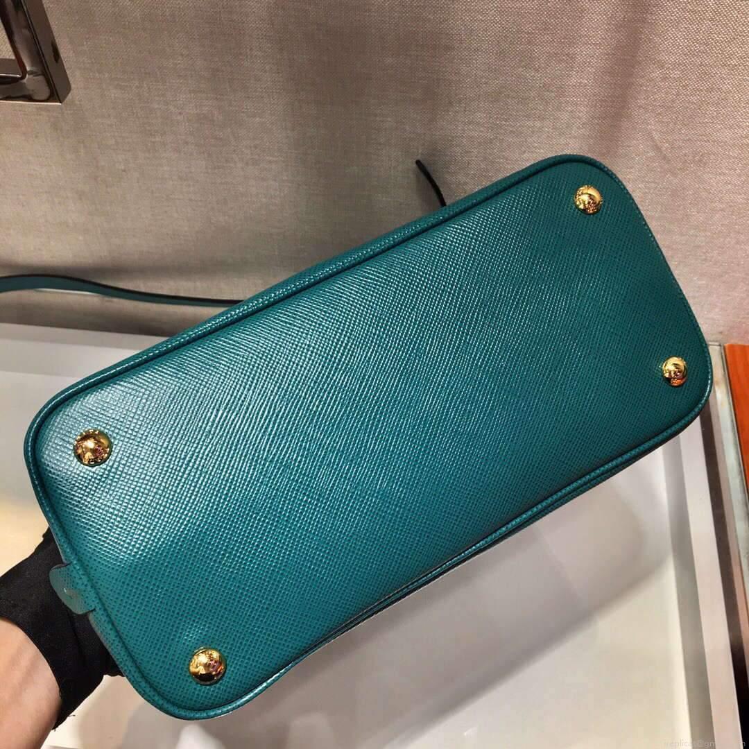Prada 1BA282 Medium Saffiano Leather Prada Matinee Bag Blue