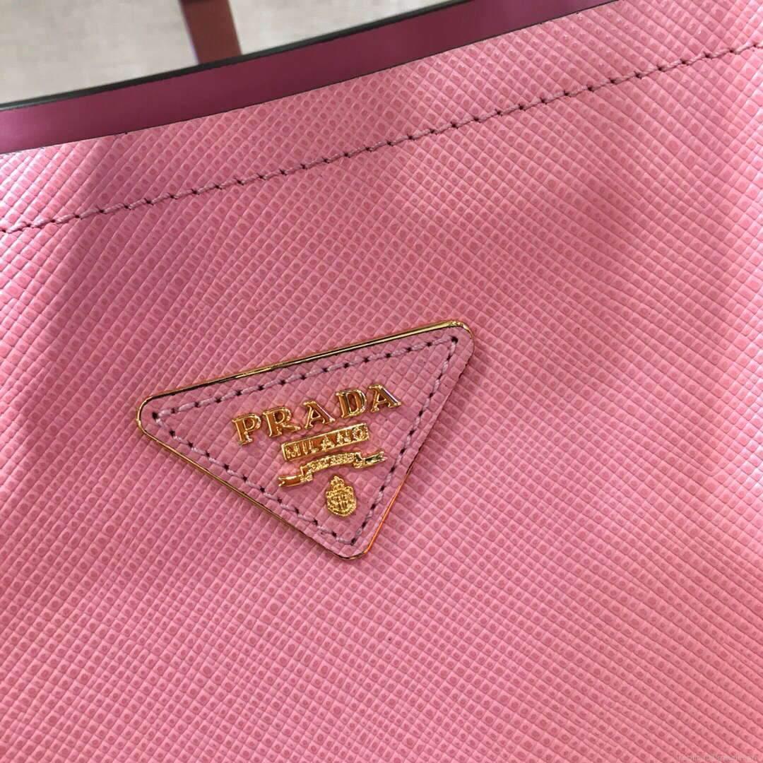 Prada 1BA282 Medium Saffiano Leather Prada Matinee Bag Pink