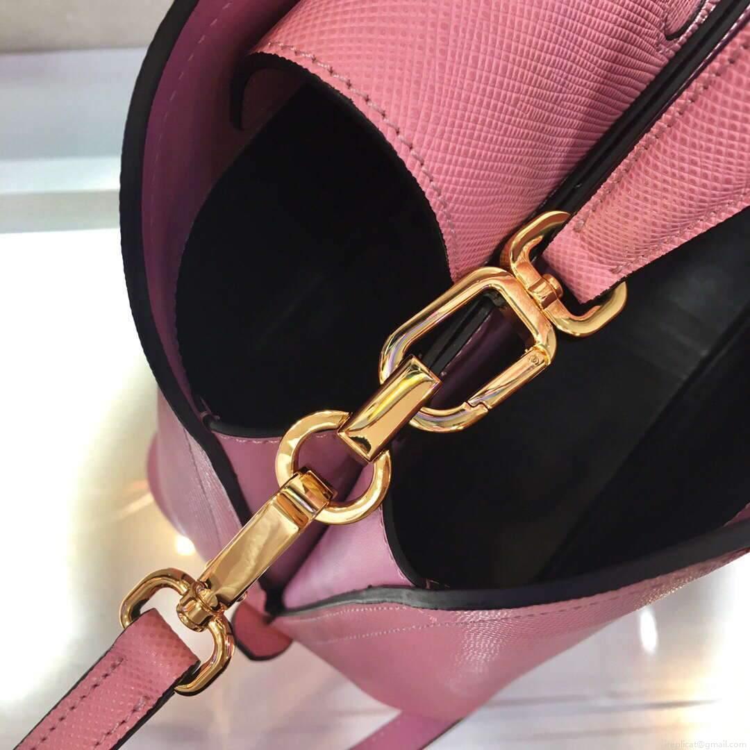 Prada 1BA282 Medium Saffiano Leather Prada Matinee Bag Pink