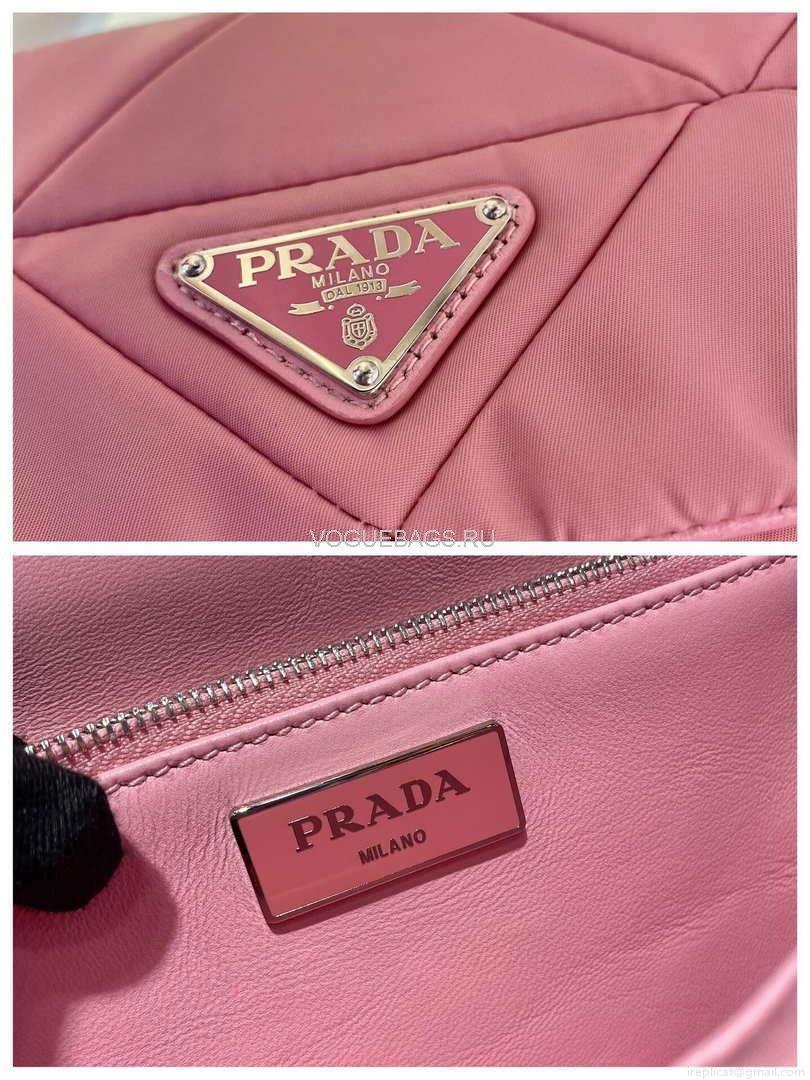 Prada 1BD292 Prada Three In One Nylon Shoulder Bag Pink