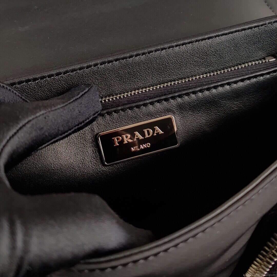 Prada 1BD295 Prada Pocket Nappa Leather Bag Black