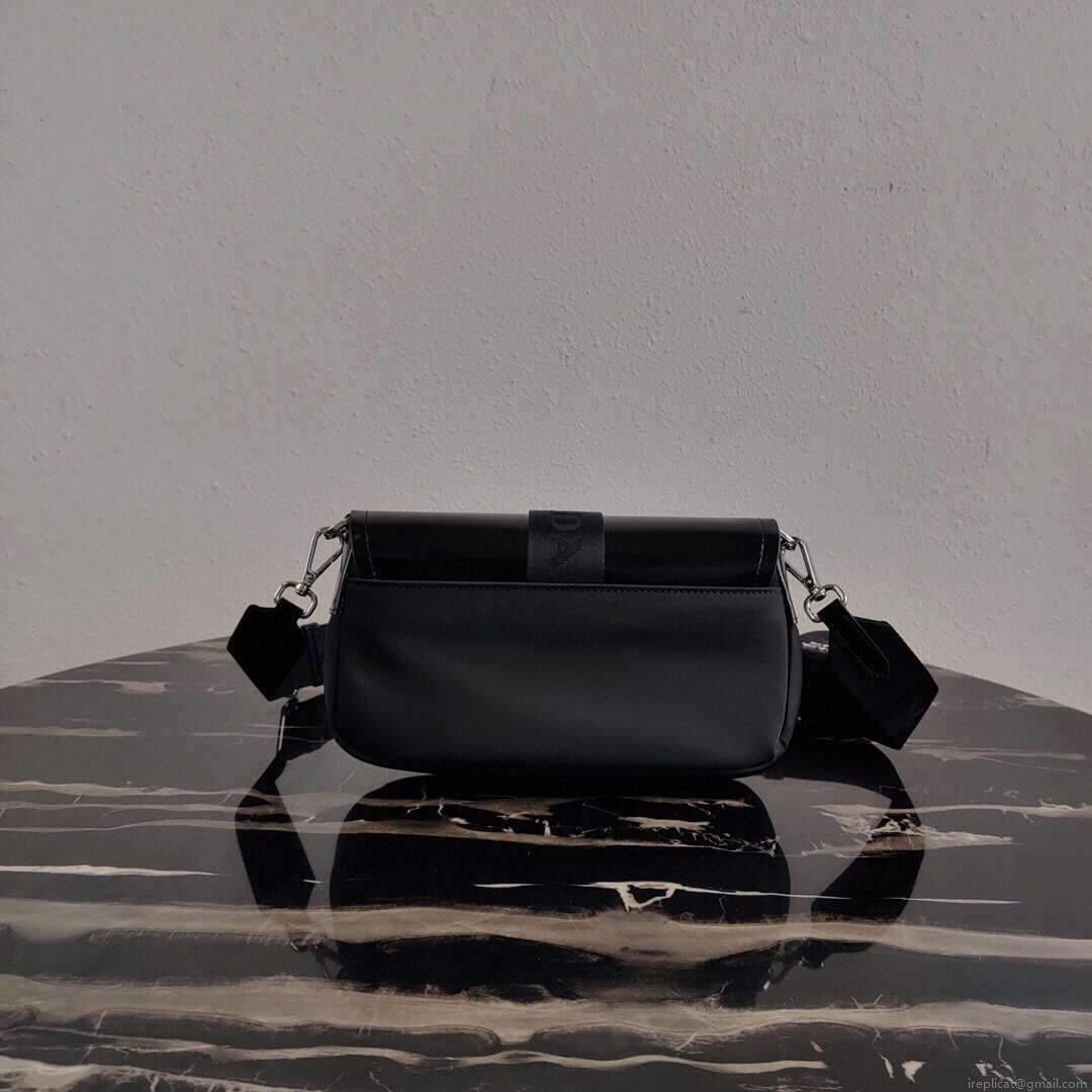 Prada 1BD295 Prada Pocket Nappa Leather Bag Black