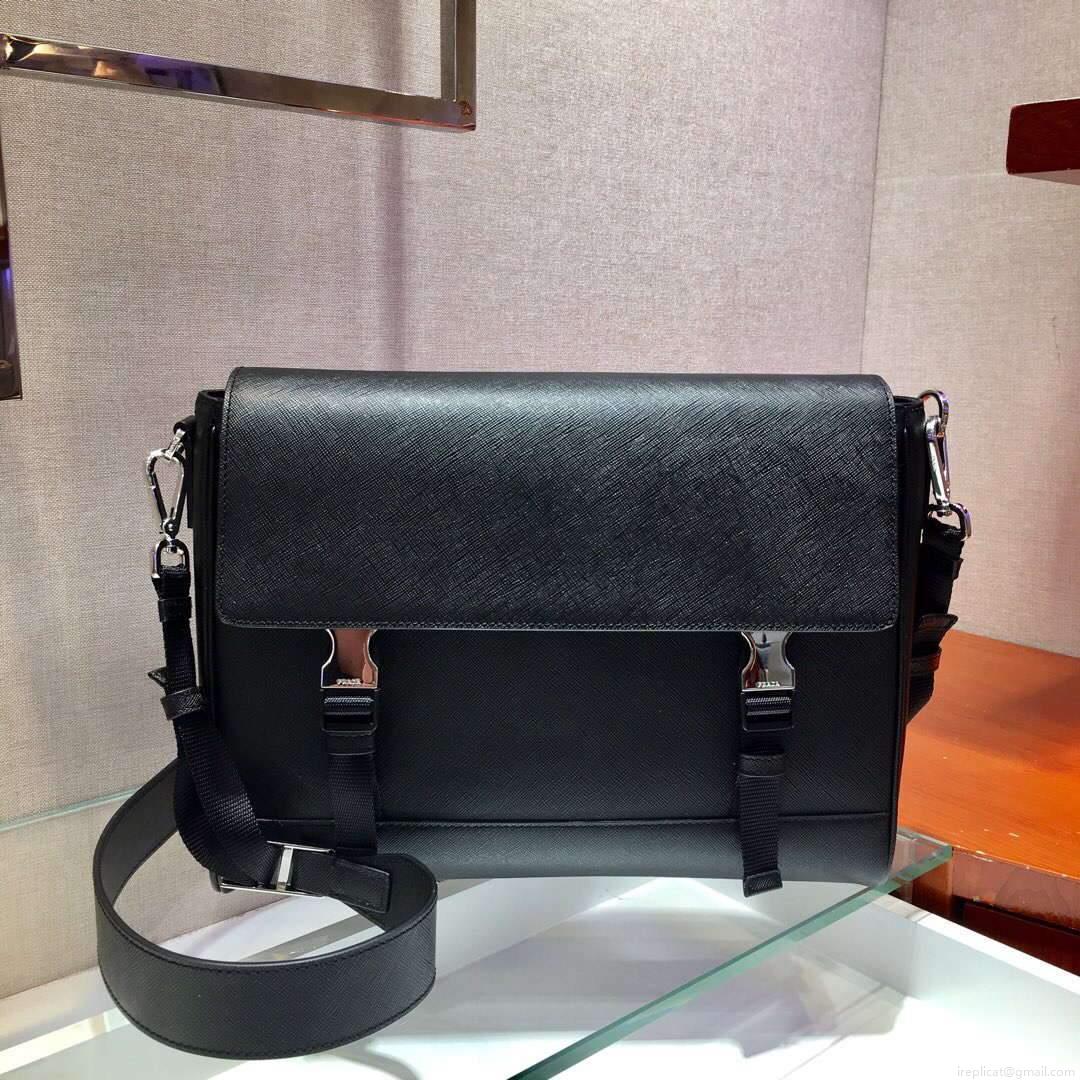 Prada 2VD018 Shoulder Bag Men Black