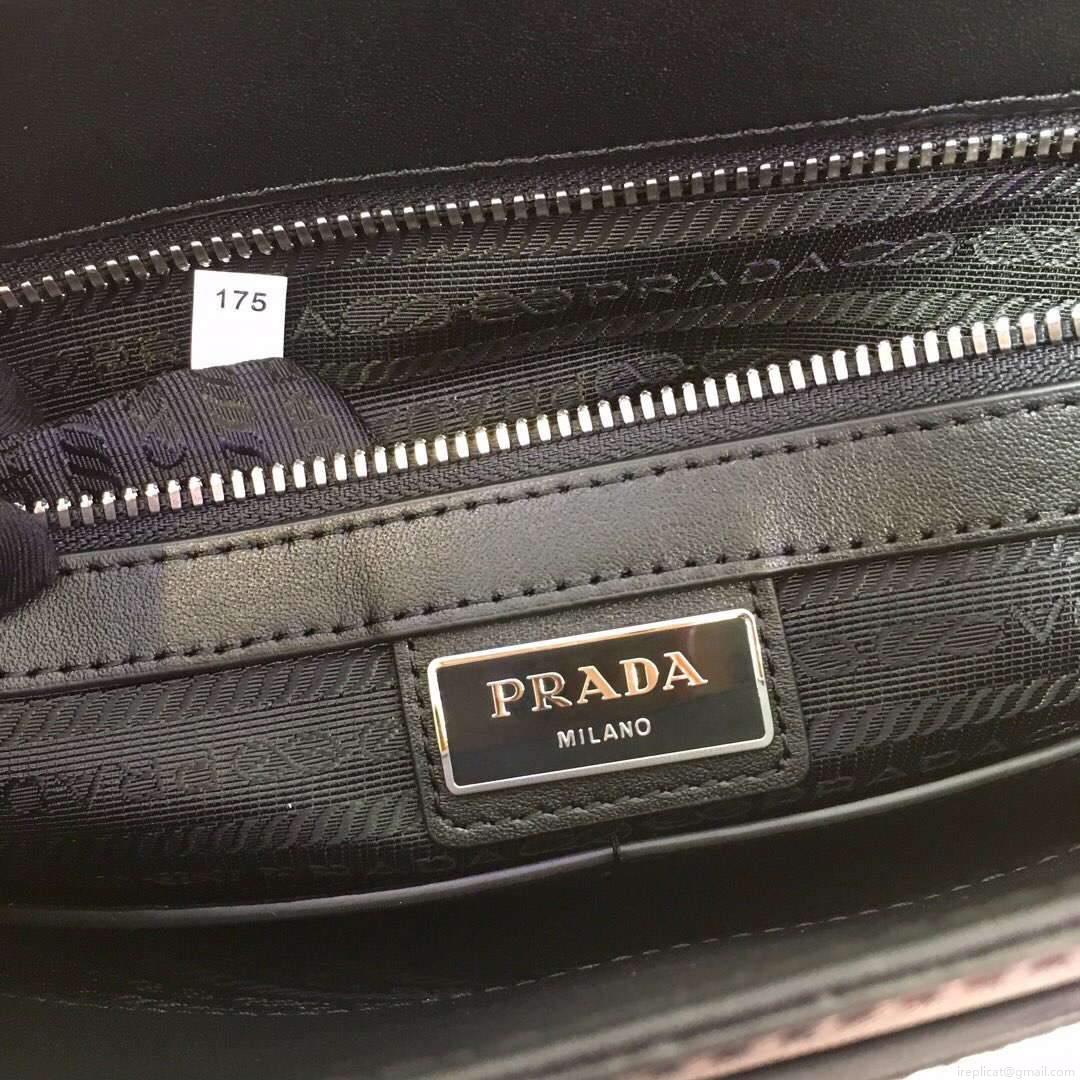 Prada 2VD018 Shoulder Bag Men Black and Blue