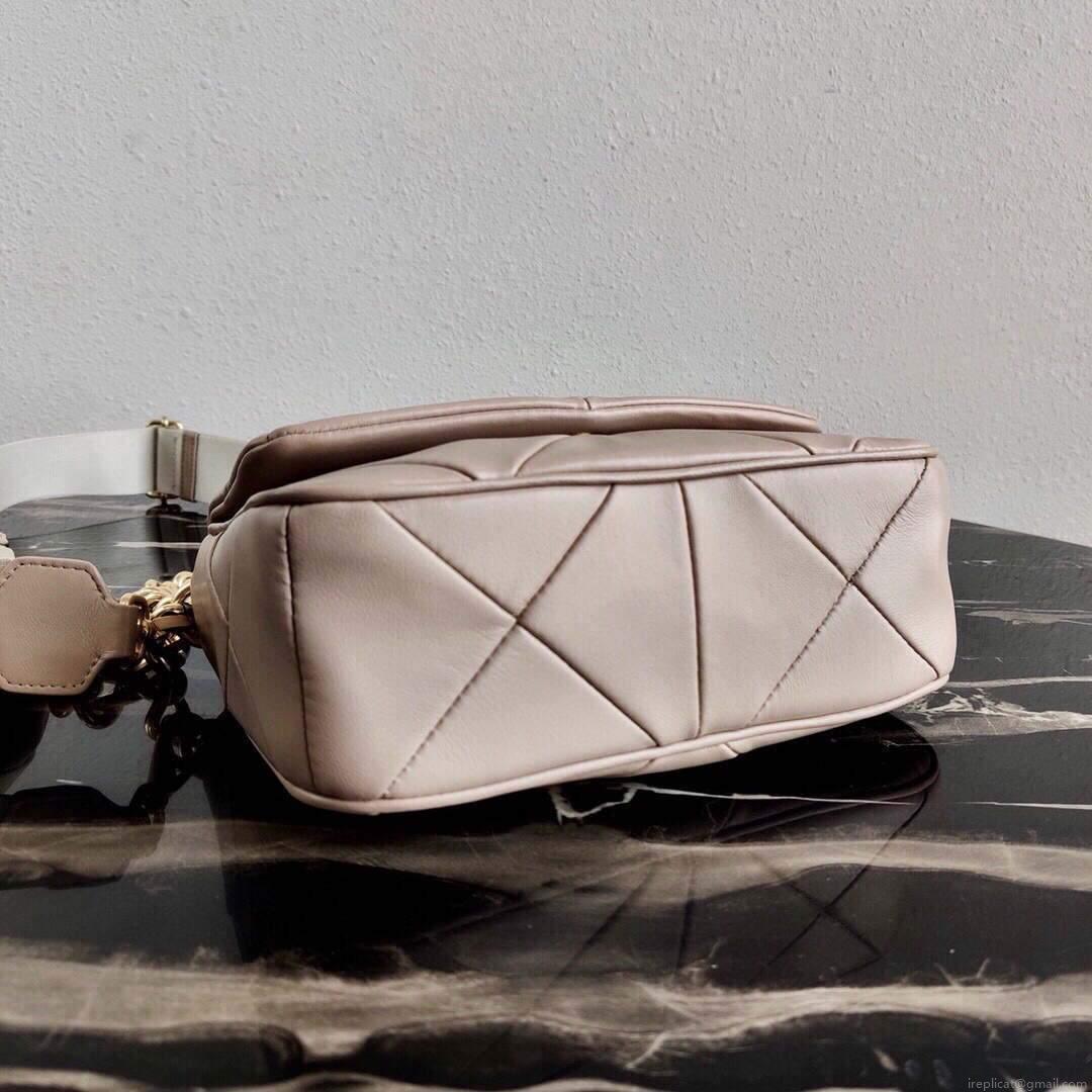 Prada 1BD292 Prada System nappa leather patchwork Bag Apricot