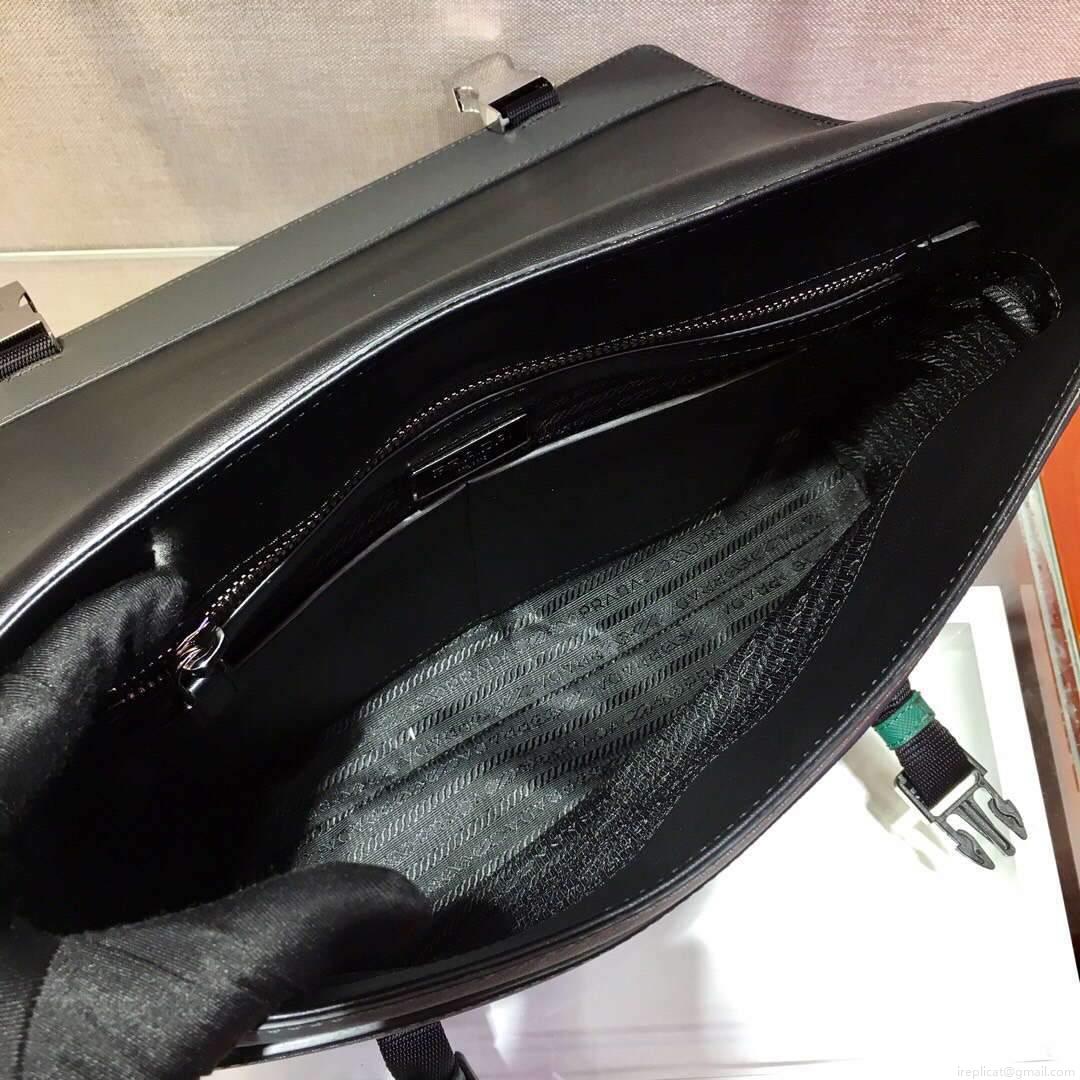 Prada 2VD018 Shoulder Bag Men Black and Green