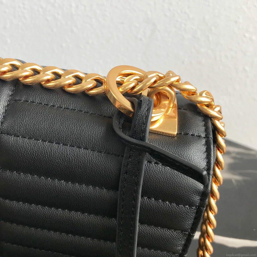 Prada 1BD108 Medium Leather Prada Diagramme Bag Black