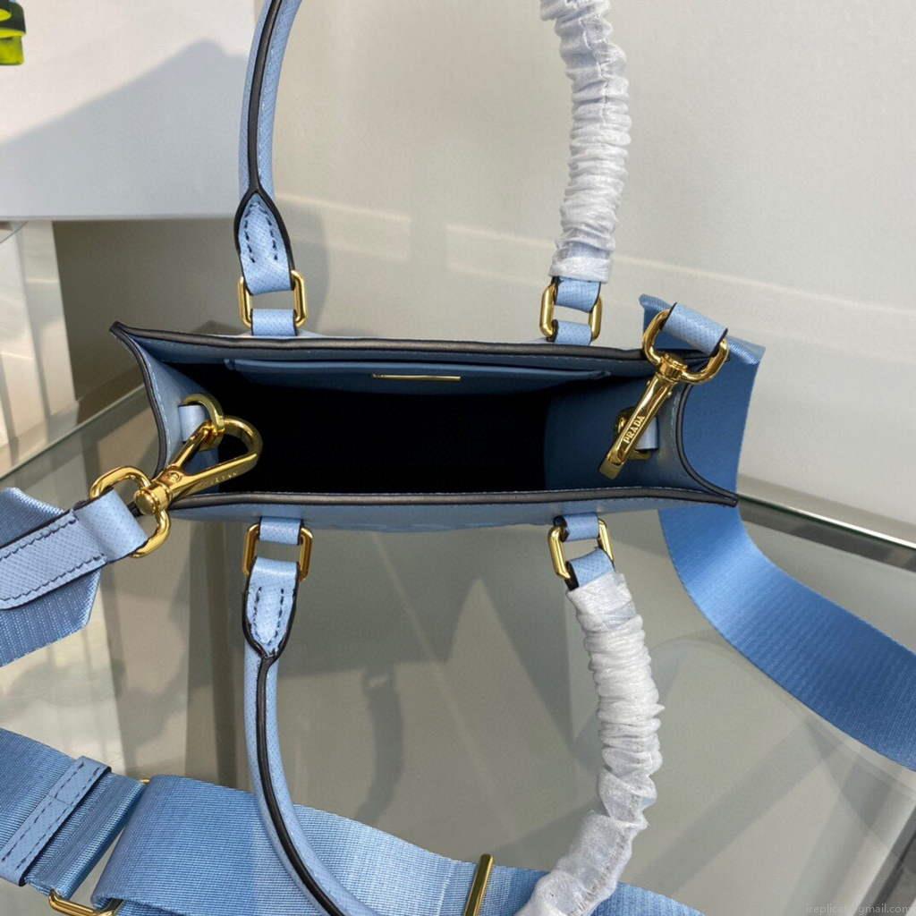 Prada 1BA333 Small Saffiano leather handbag Blue