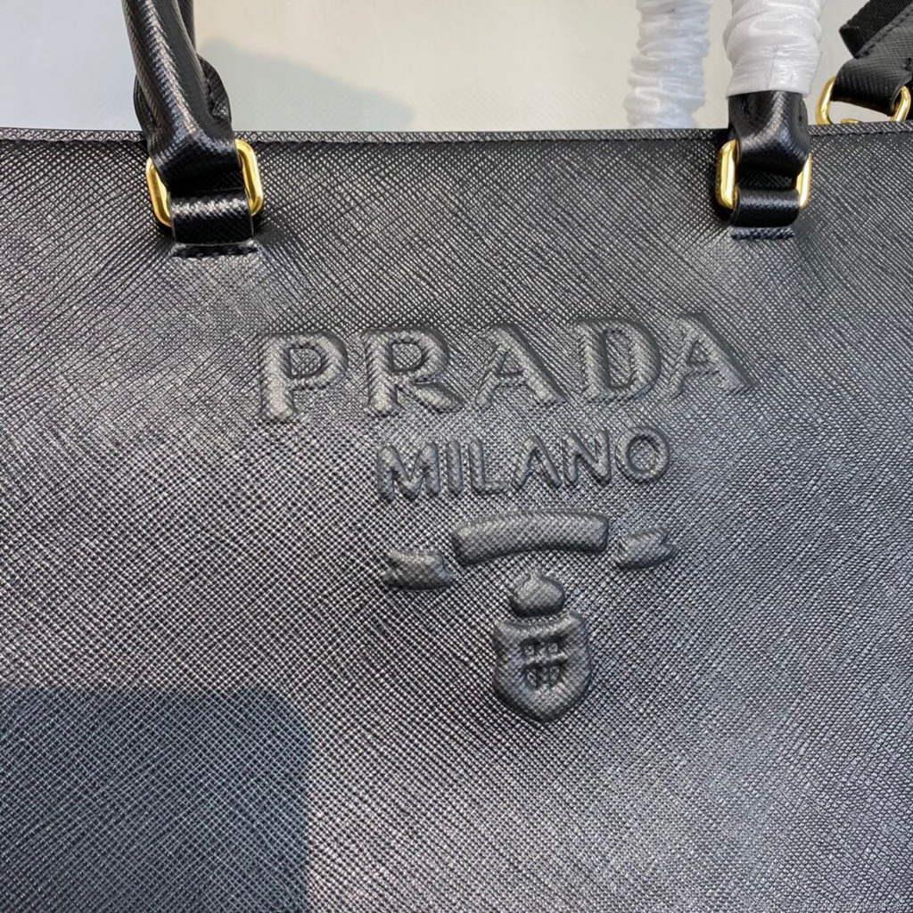 Prada 1BA337 Medium Saffiano leather handbag Black