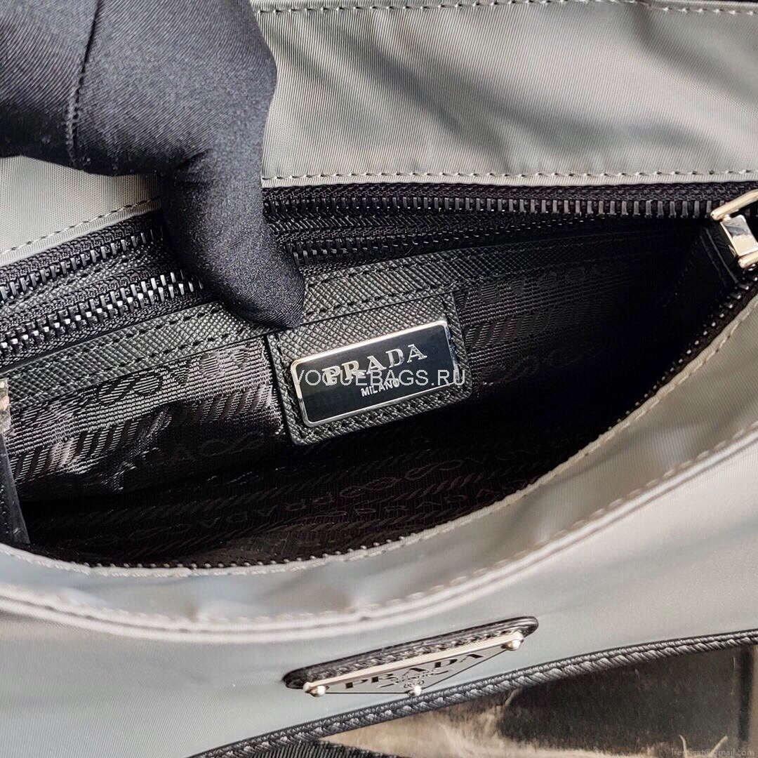 Prada 2VH110 Nylon Cross Body Bag Gray