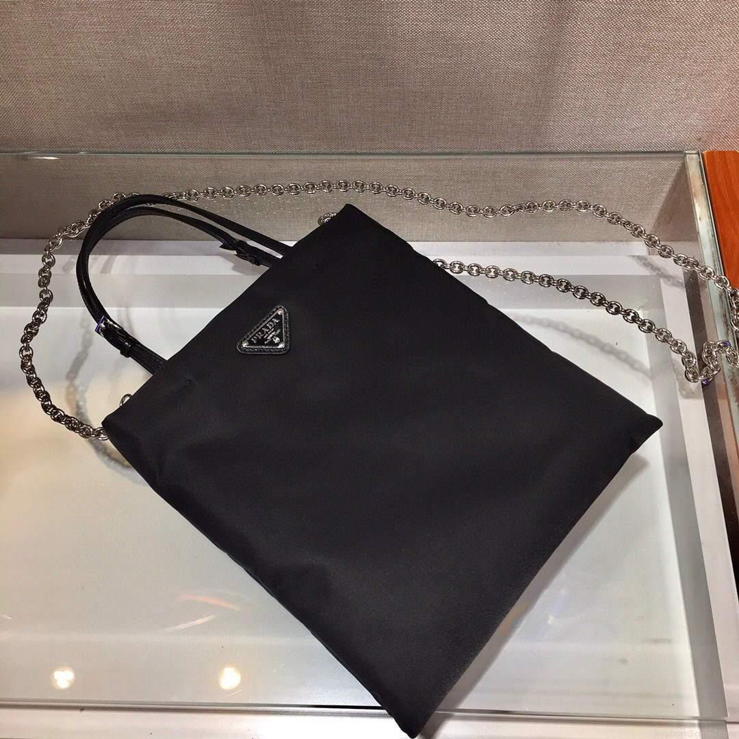 Prada 1BA252 Nylon Handbag Black